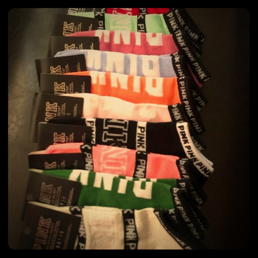 5 pair of VS PINK socks